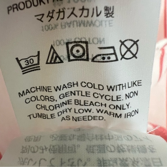 Madewell Side-Tie Tank in Marcia Stripe J1128 Cotton Red Stripe Size Small - Picture 9 of 10